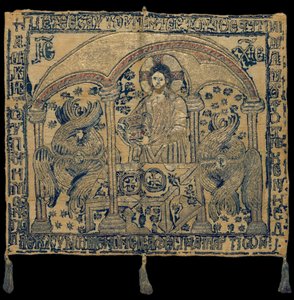 Gold-thread Embroidered Aer, a Liturgical Cloth Used to Cover the Vessels of the Eucharist by Unbekannt Unbekannt